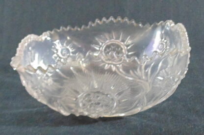 Retro, Glass Bowl, Sun Flower Pattern - Image 4