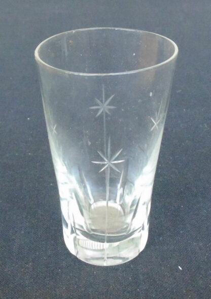 Vintage Cherry Glass, Cut Star Pattern - Image 3