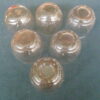 6 Amber Glass Goblets - Image 4