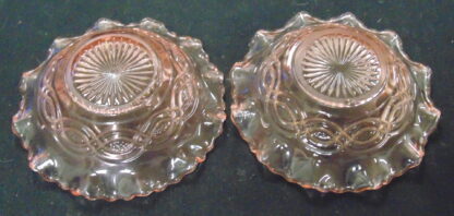 2 Pink Glass, Bowls - Image 2