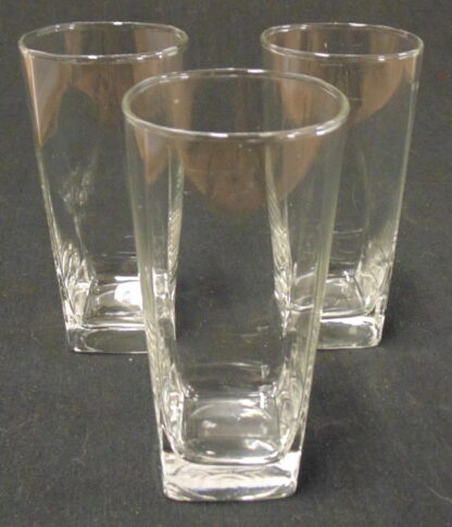 3 Square Based Hiball Glasses