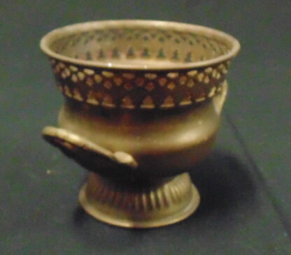 Small Metal Double handle Jardiniere - Image 3