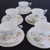 5 Royal Adderley Fine Bone China Cup Saucer and Plate 1704