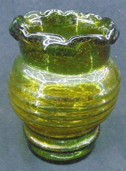 Hand Made Green Glass Vase - Image 3