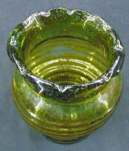 Hand Made Green Glass Vase - Image 4