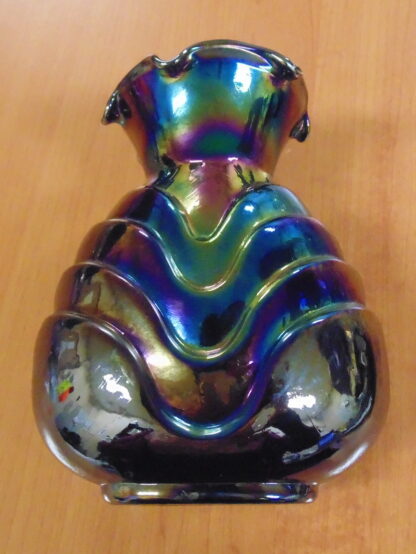 Glass Rainbow Black Vase