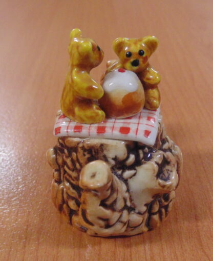 Miniature Statues, Tea pot, Bears - Image 6