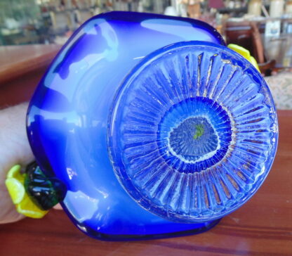 Blue Glass Basket - Image 8