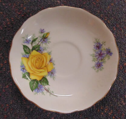 Royal Vale, Saucer, Yellow Rose