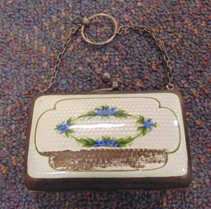 EPNS, Hall Marked, Enameled Purse