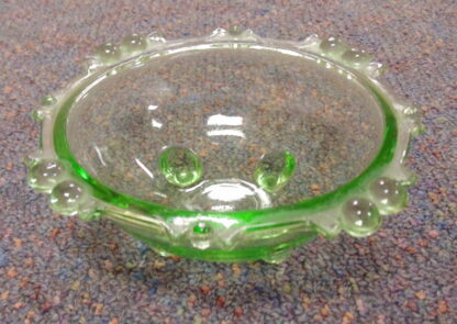 Vintage, Green Glass, Bowl