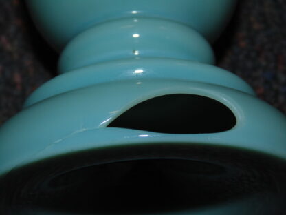 Vintage Blue Glass Vase - Image 4