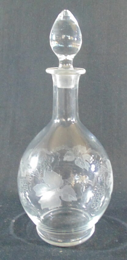 Grape Vine, Etched, Decanter