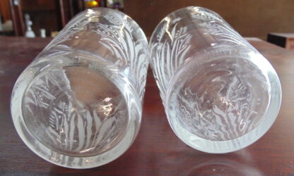 2 Vintage, Acid Etched, Glasses - Image 5