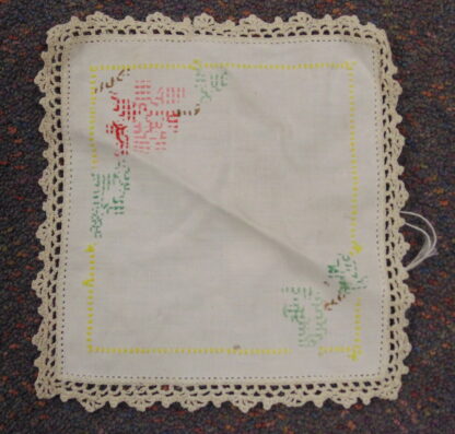 Vintage Embroidered Doily - Image 2