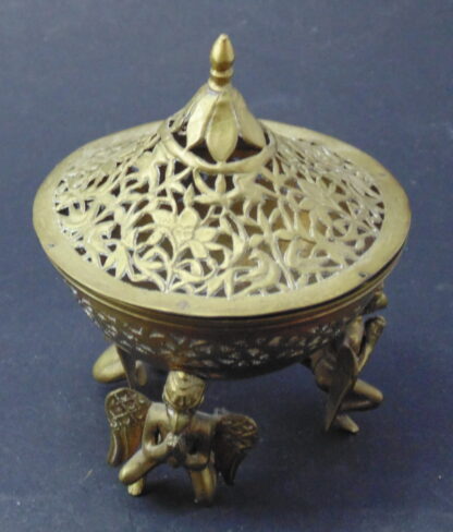 Indian, Metal, Lidded, Vimana, Incense Burner - Image 3