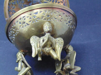 Indian, Metal, Lidded, Vimana, Incense Burner - Image 4