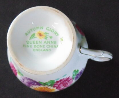 Queen Anne Autumn Glory Coffee cup and Saucer