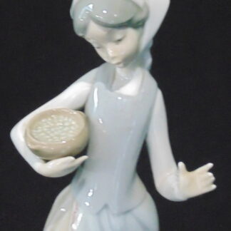 Lladro Lady and Goose Statue