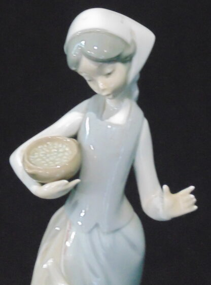 Lladro Lady and Goose Statue