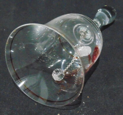 Glass Bohemia Bell, 40 with roses