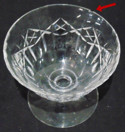 Edinburgh Scotland Crystal small Comport Chipped 