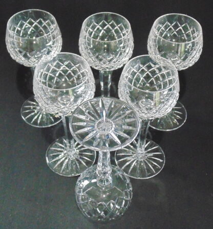 6 Crystal Glasses – 1 glass chipped