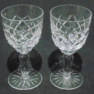 2 Crystal Sherry Glasses