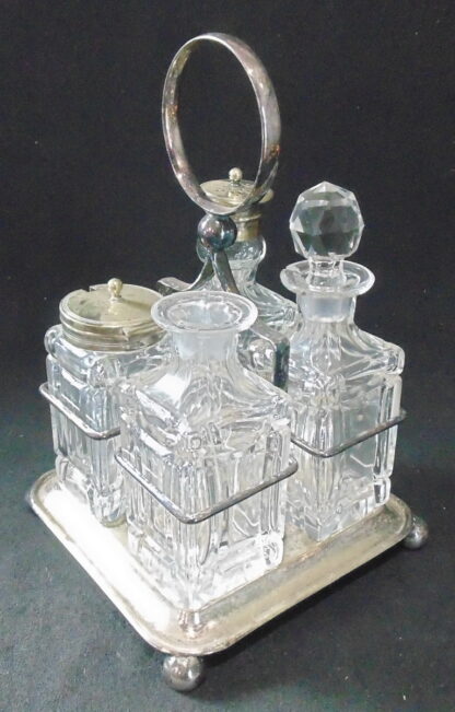 Vintage Condiment set in carry tray