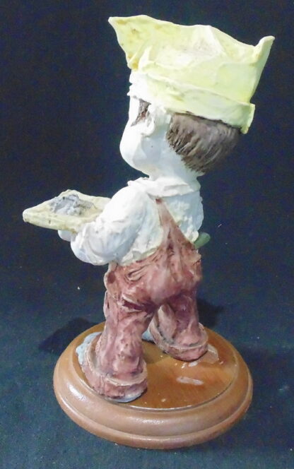 Small Boy with Trowel and Mortar board Cast Resin