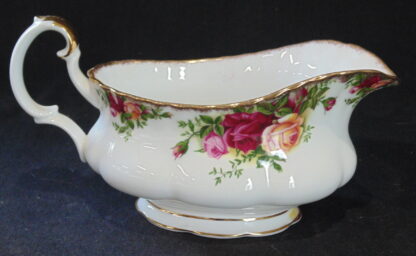 Royal Albert, Old Country Rose, Gravy Boat, and Saucer