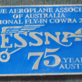Antique Aeroplane Association of Australia Cessna 75 Years QBE Car Badge