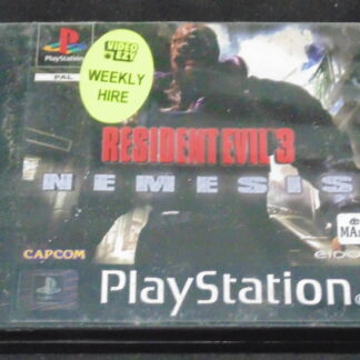 PS1 Game Resident Evil 3 Nemesis – Damaged Case – x-rental