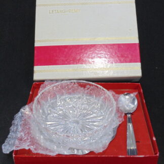 Letang & Remy Crystal Bowl and spoon