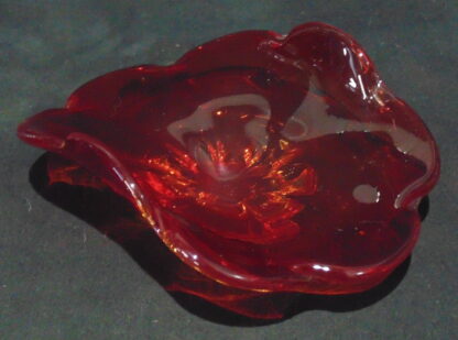 Red Glass centre table bowl
