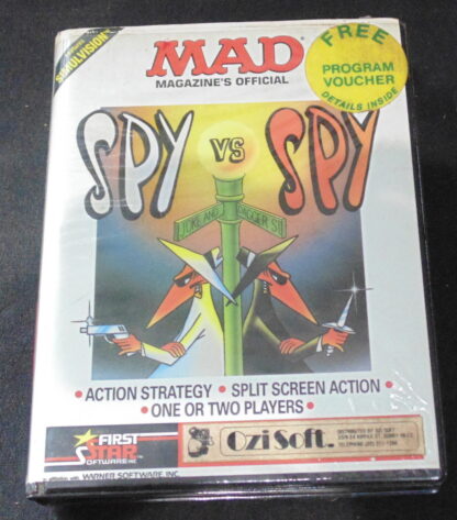 Commodore 64 C64 Spy Vs Spy Data Tape with Users Guide & Pitstop Game