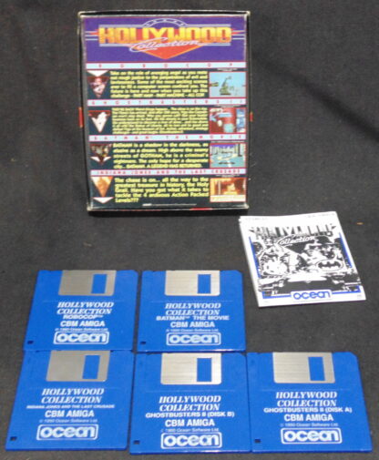 Amiga 500, Hollywood Collection, Ghostbusters II, Batman, Robocop, Indiana jones The Last Crusade