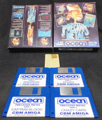 Amiga 500 Precious Metal, Captain Blood, Arkanoid, Xenon, Crazy Cars