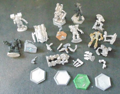 Quantity of BattleTech figures and parts, Metal and Plastic