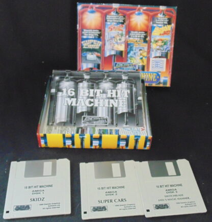 Amiga 500 ,16 bit hit machine, Switchblade, Axel’ Magic hammer, super car, Skidz