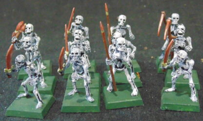 12 Plastic Skellington DND Figures