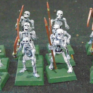 12 Plastic Skellington DND Figures