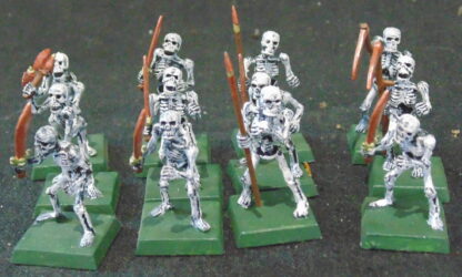 12 Plastic Skellington DND Figures