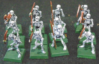 12 Plastic Skellington DND Figures