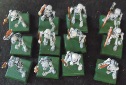 12 Plastic Skellington DND Figures