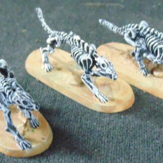 3 metal Dog Skellington figures, DnD