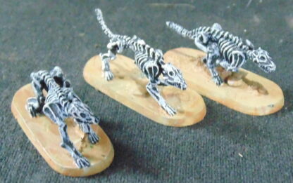 3 metal Dog Skellington figures, DnD