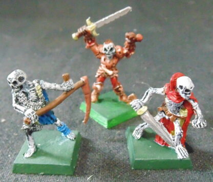 3 metal Skellington figures, DND