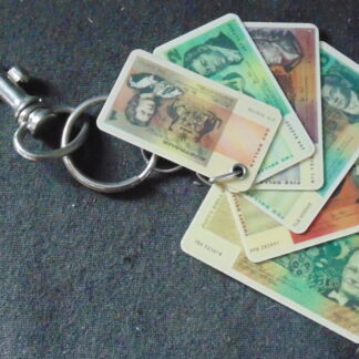 1970s Paper Money Key Ring Australia