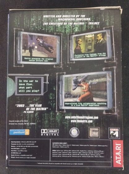 PC CDRom, Enter The Matrix